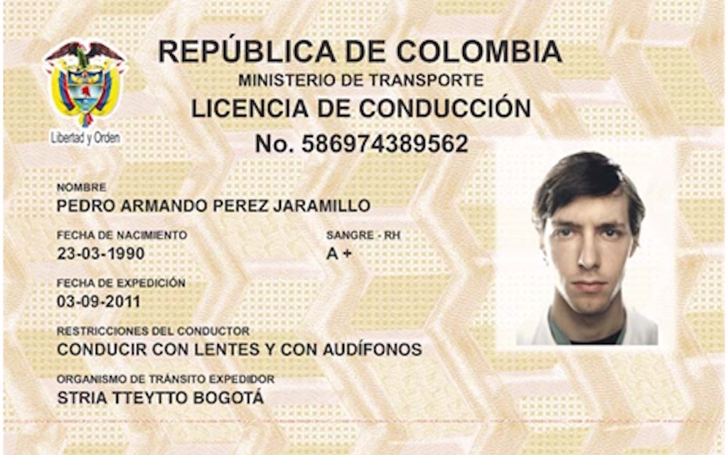 International Driving License in Colombia